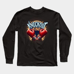 Knockout King - Boxing gloves Long Sleeve T-Shirt